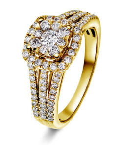 Ring i Gull - Diamanter 0,90 ct